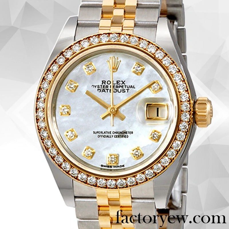 EW Rolex Datejust Rolex Calibre 2671 Mingzhu Fake Engine m279383rbr-0019 Ladies Around 11mm Mother of Pearl Dial