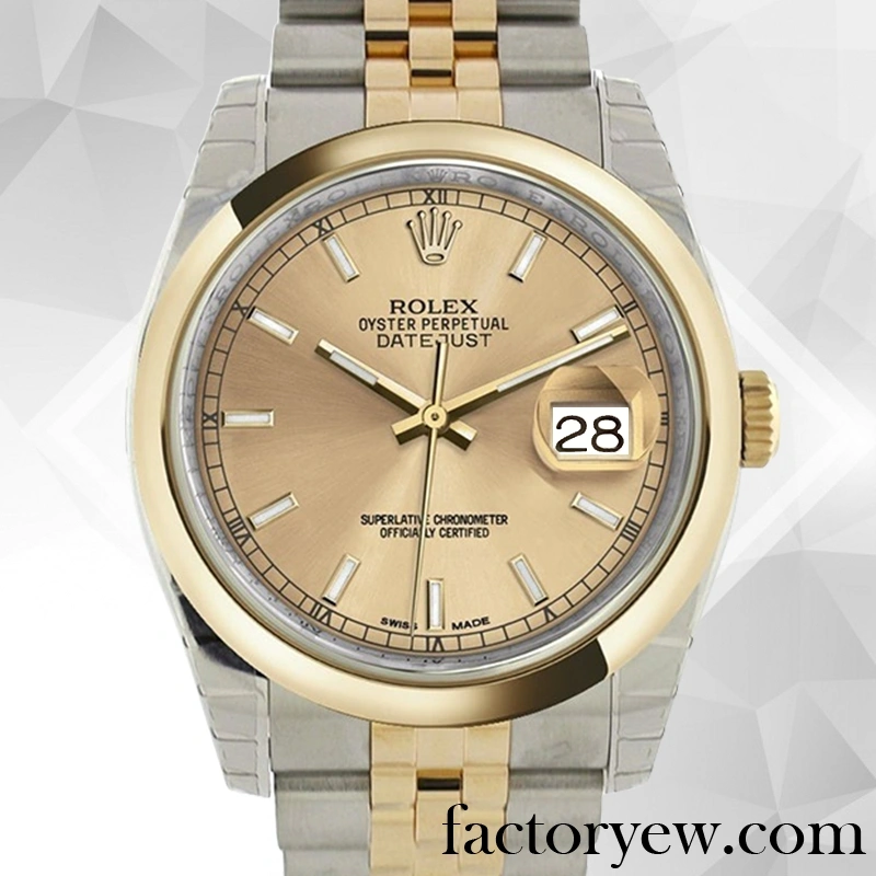 EW Rolex Datejust Rolex Calibre 2836 2813 Fake 116203CSJ Men’s 12mm