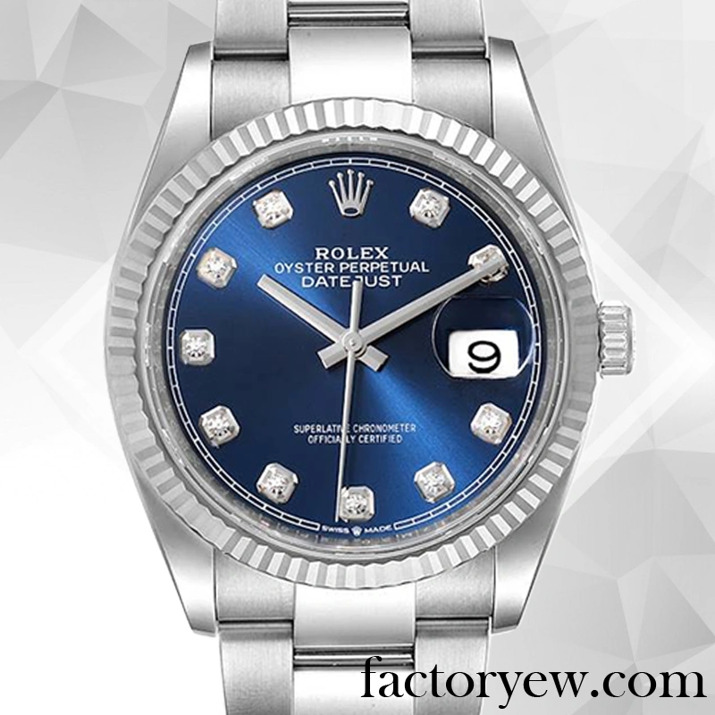 EW Rolex Datejust Rolex Calibre 2836 2813 Fake 126334 Men’s 12mm Silver-tone