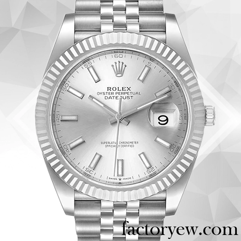 EW Rolex Datejust Rolex Calibre 2836 2813 Fake 126334SSJ Men’s Silver Dial