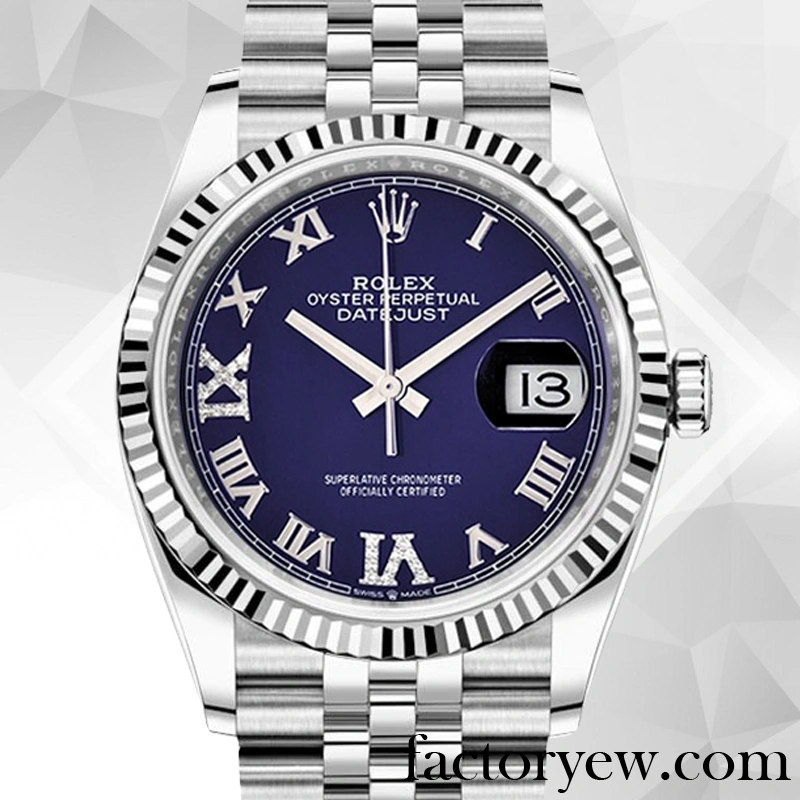 EW Rolex Datejust Rolex Calibre 2836 2813 Fake Ladies m126234-0021 Silver-tone Blue Dial