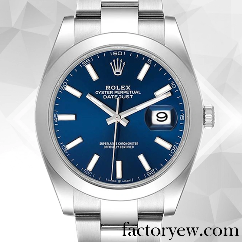 EW Rolex Datejust Rolex Calibre 2836 2813 Fake m126300-0001 Men’s Hands and Markers Blue Dial