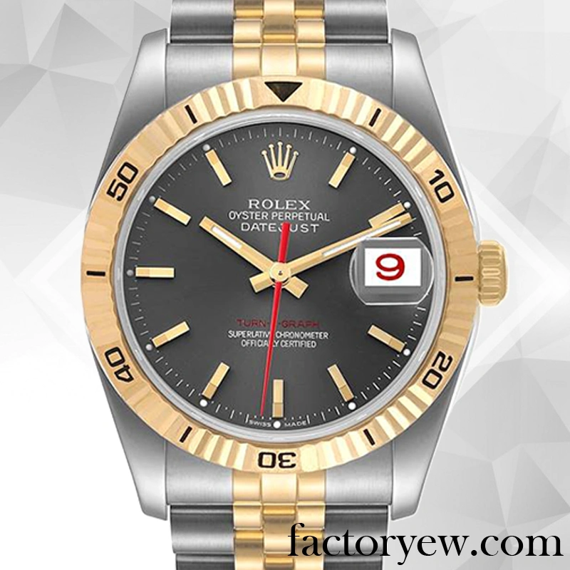 EW Rolex Datejust Turn-o-graph 116263 Men’s Fake Rolex Calibre 2813 12mm Grey Dial