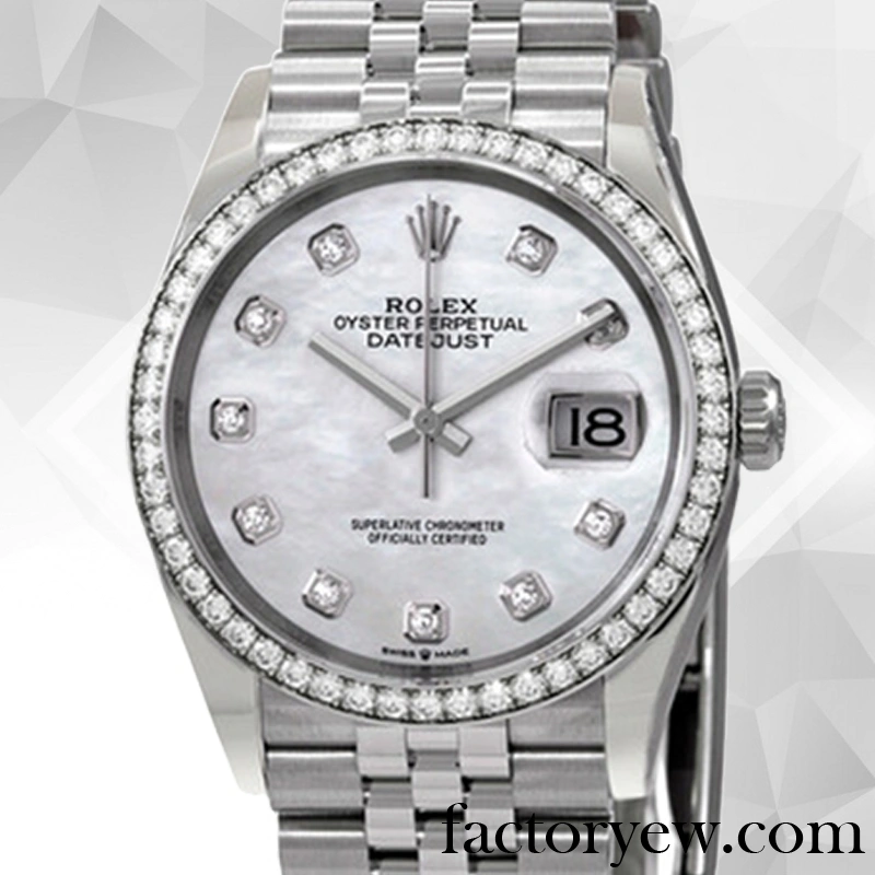 EW Rolex Datejust m126284rbr-0011 Rolex Calibre Fake 2836 2813 Ladies Automatic Silver-tone