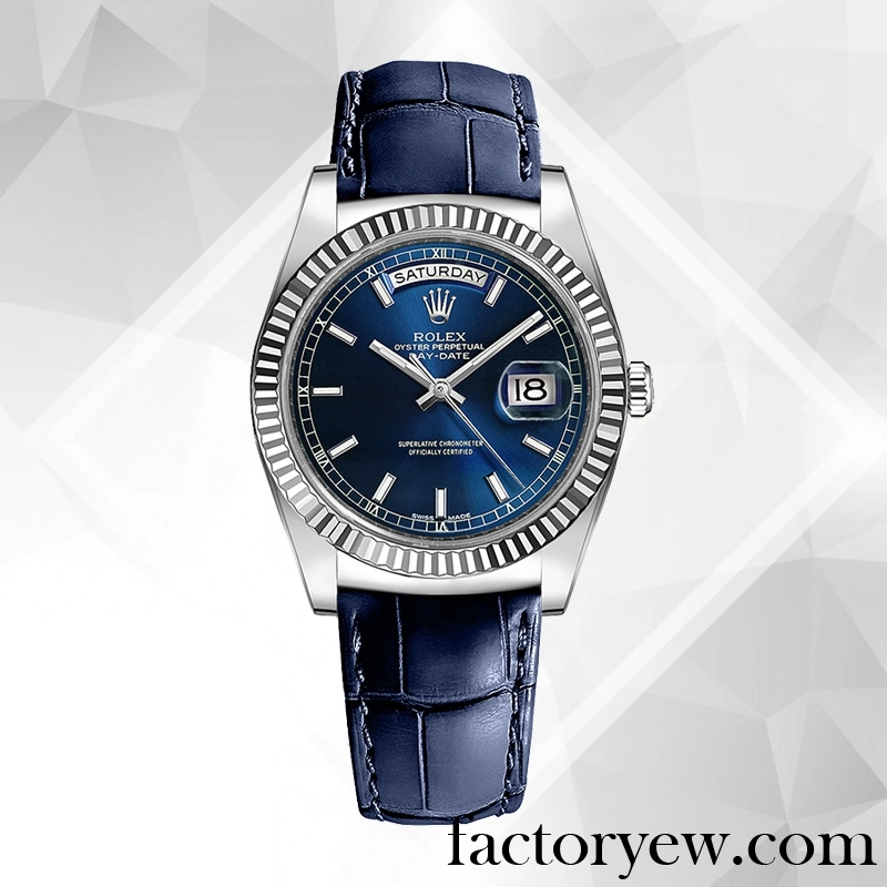 TrustyTime EW Rolex Day-Date 118139-L Rolex Calibre Fake 2836 2813 Men’s Blue Blue Dial