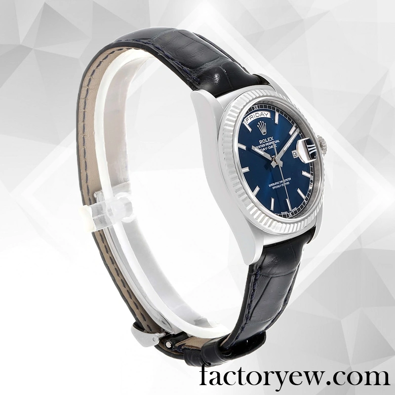 TrustyTime EW Rolex Day-Date 118139-L Rolex Calibre Fake 2836 2813 Men’s Blue Blue Dial