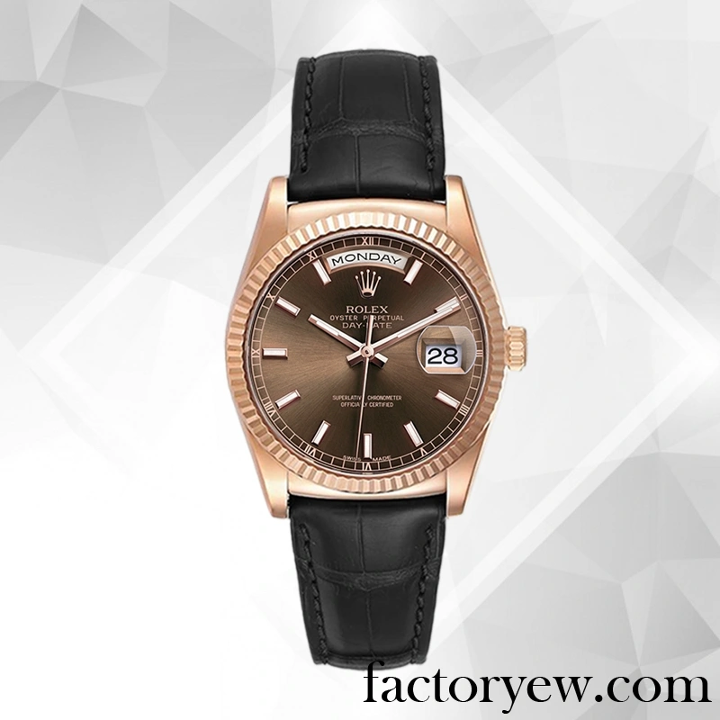 TrustyTime EW Rolex Day-Date Men’s Rolex Calibre Fake 2836 2813 118135-0086 12mm