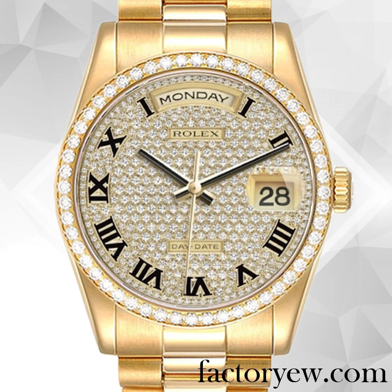 TrustyTime EW Rolex Day-Date Men’s m118348-0226 Rolex Fake Calibre 2836 2813 12mm
