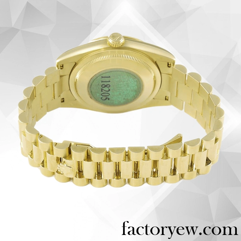 TrustyTime EW Rolex Day-Date Rolex Calibre 2836 2813 Fake 118208 Men’s Gold-tone