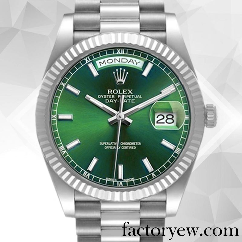 TrustyTime EW Rolex Day-Date Rolex Calibre 2836 2813 Fake 228239 Men’s Hands and Markers