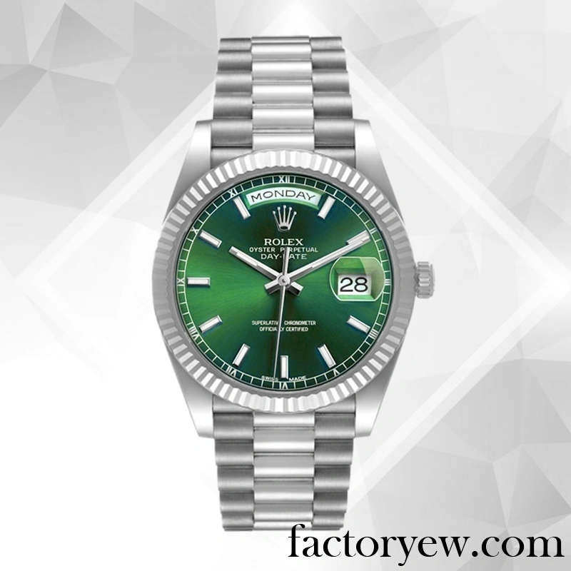 TrustyTime EW Rolex Day-Date Rolex Calibre 2836 2813 Fake 228239 Men’s Hands and Markers