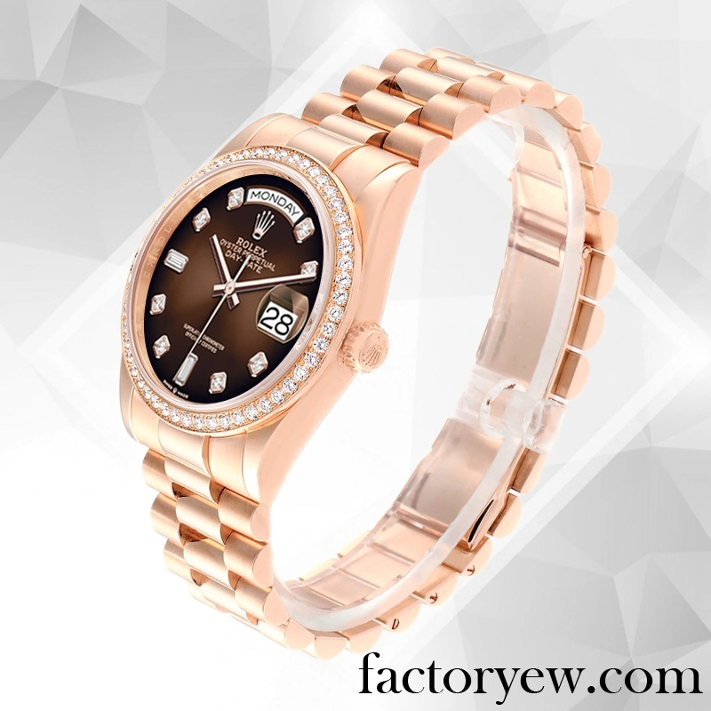 TrustyTime EW Rolex Day-Date m128345rbr-0040 Rolex Calibre Fake 2836 2813 Men’s Brown Dial
