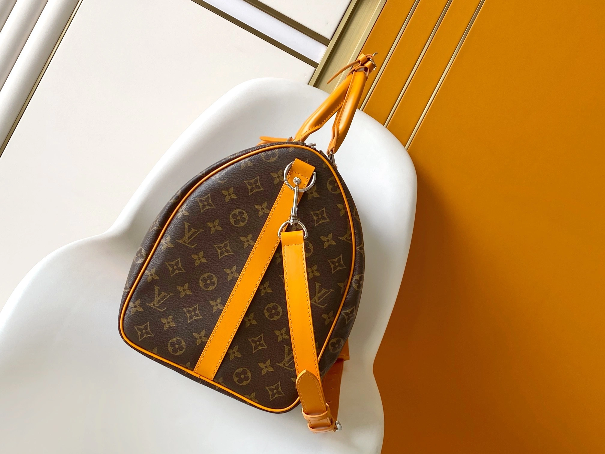&MOMO ---8V M12634 high quality version Keepall Bandoulière 50 cowhide item:E-B000A1741
