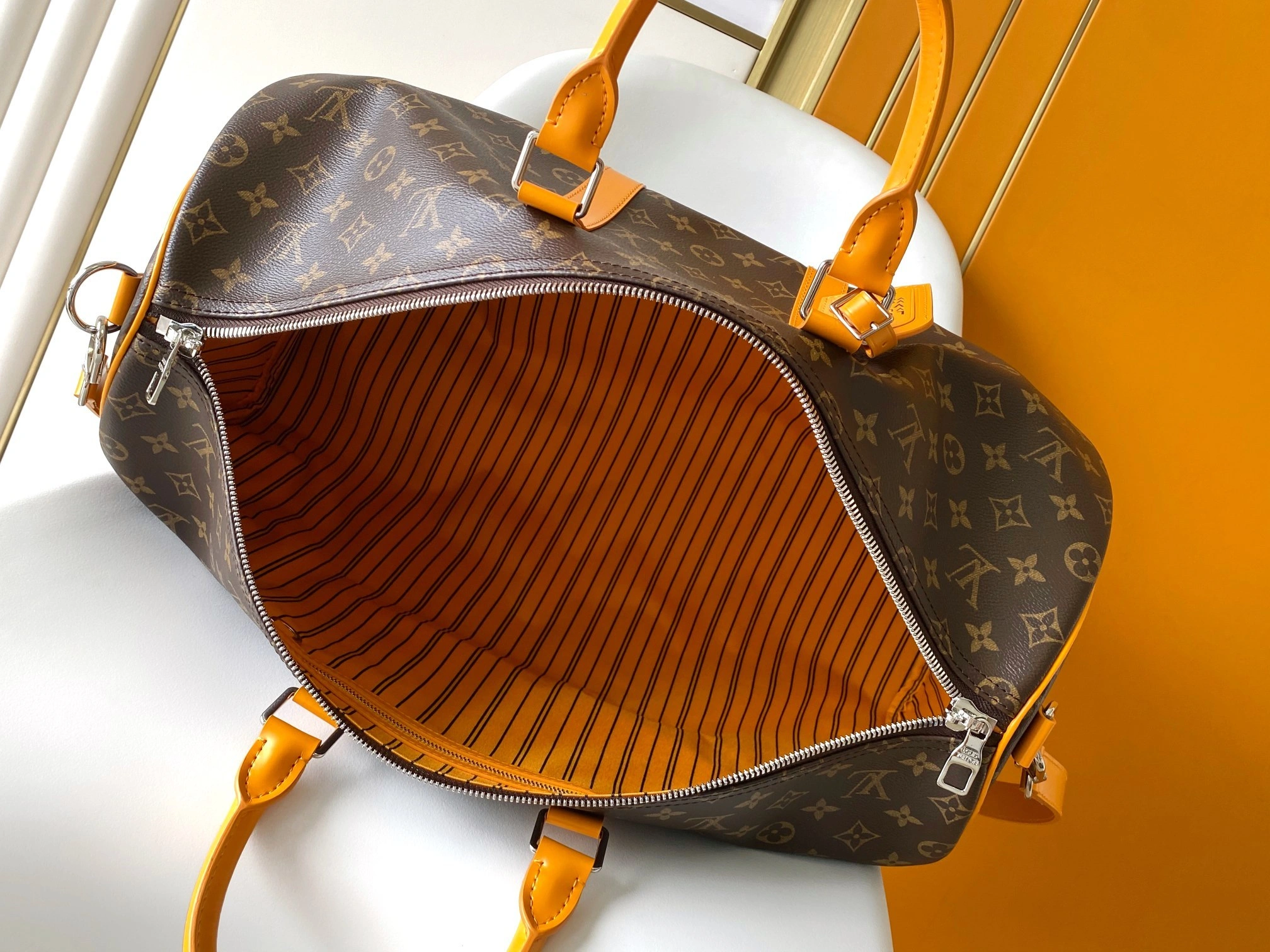 &MOMO ---8V M12634 high quality version Keepall Bandoulière 50 cowhide item:E-B000A1741