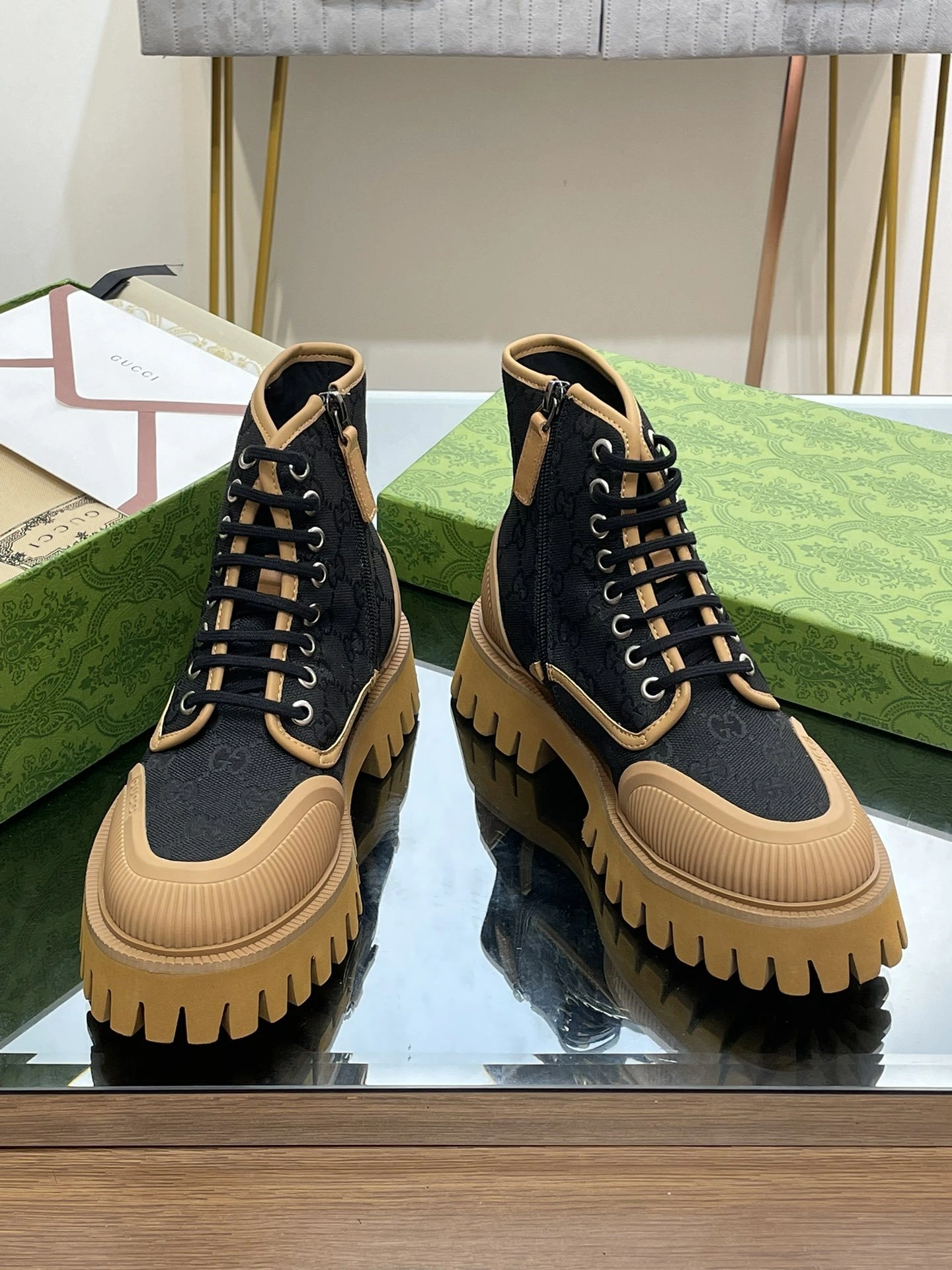 &OOBB-- 6u33i 699970 KQWM0 1146 Heel height：4CM Waterproof：3CM Calfskin item:D-X000L2513