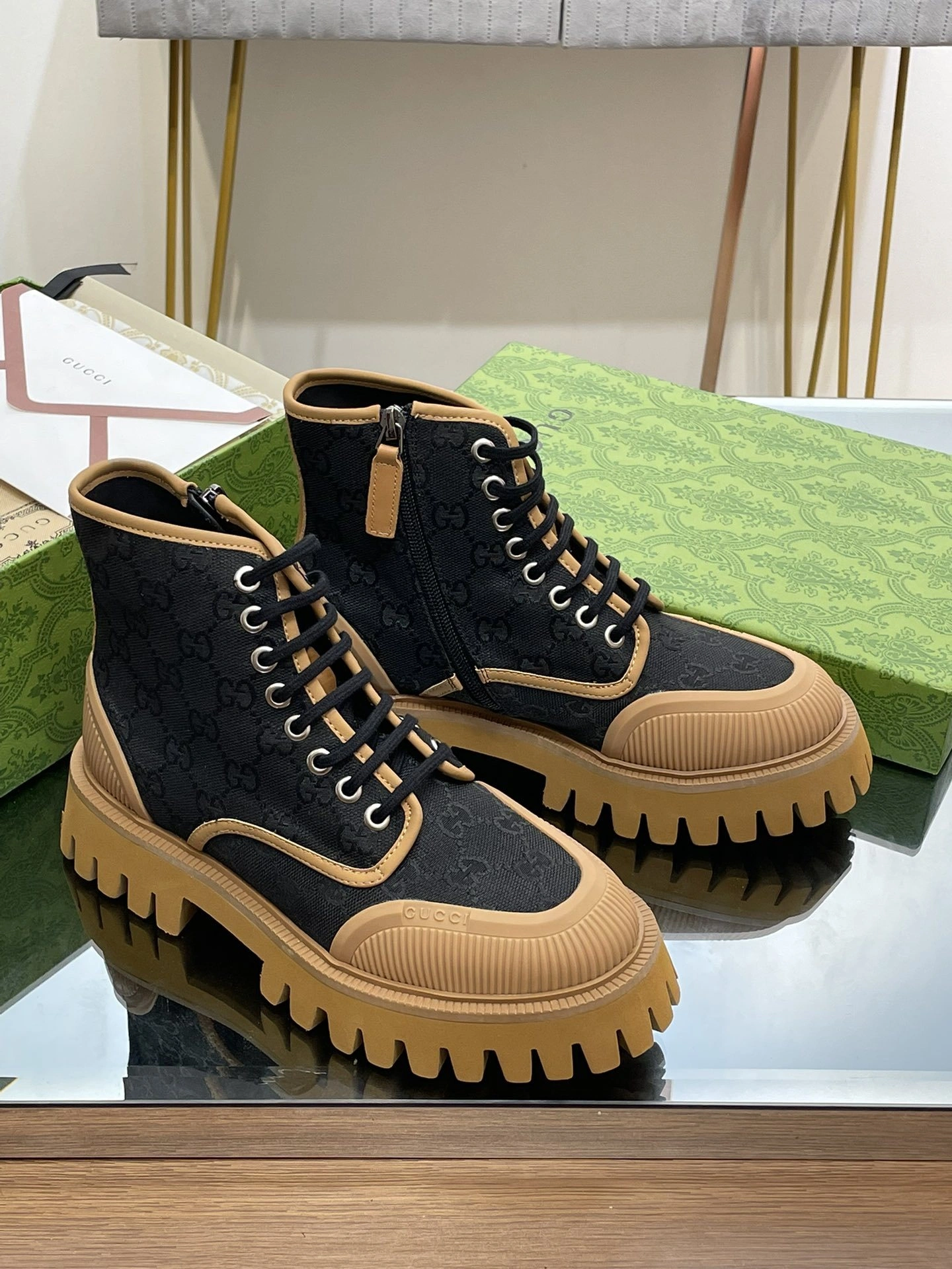 &OOBB-- 6u33i 699970 KQWM0 1146 Heel height：4CM Waterproof：3CM Calfskin item:D-X000L2513