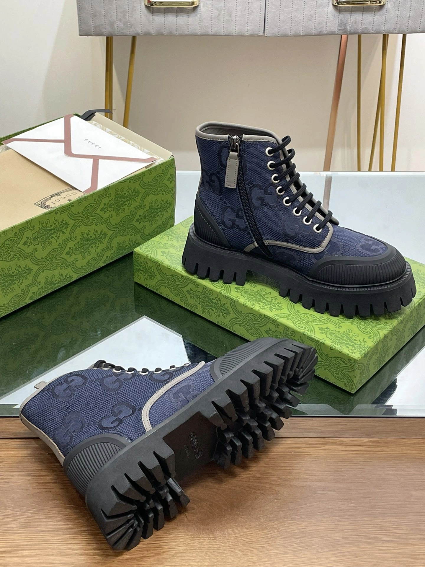 OOBB-- 6u33i 699970 UKOF0 4549 Heel height：4CM Waterproof：3CM Calfskin item:D-X000L2507