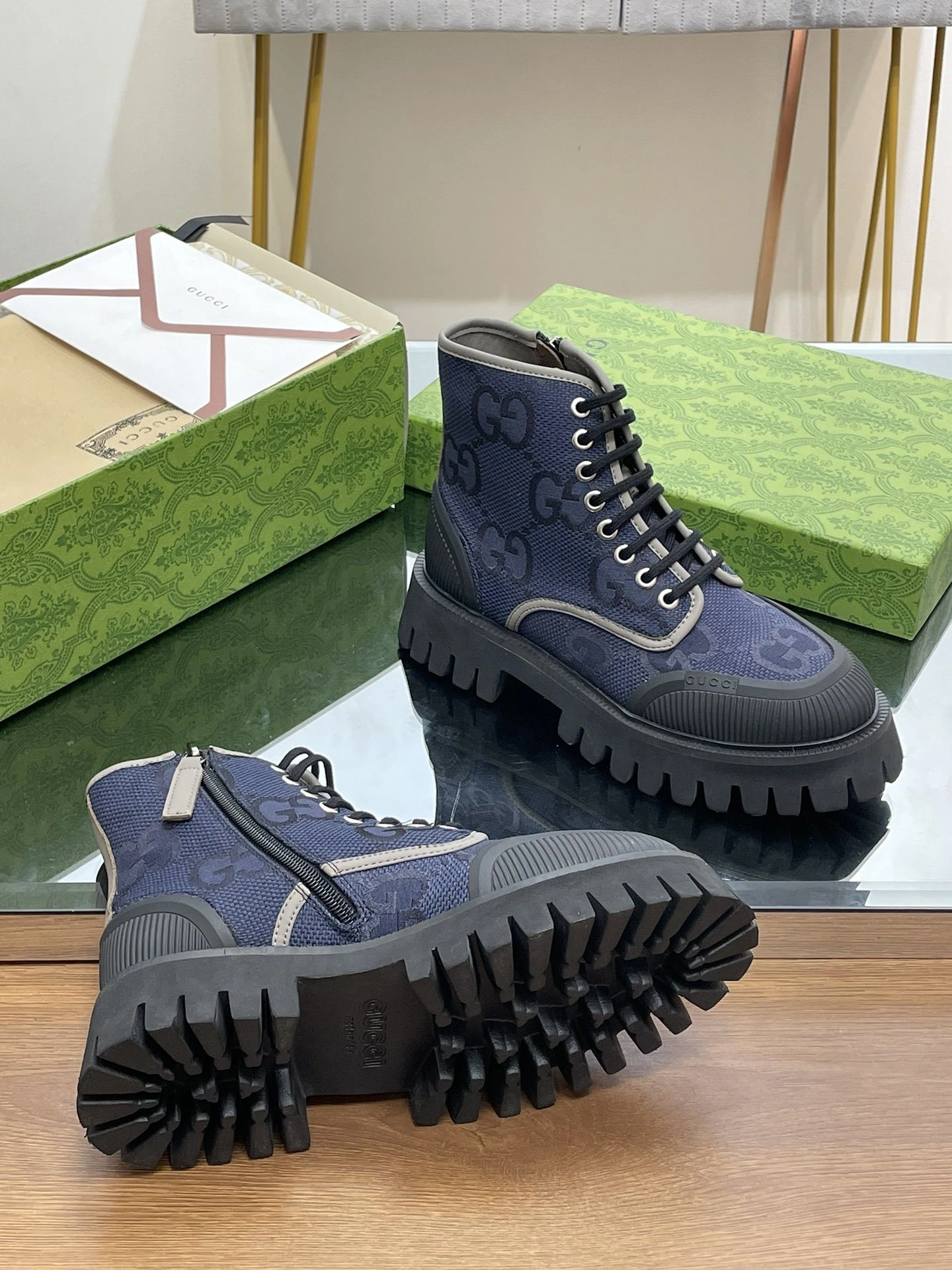 OOBB-- 6u33i 699970 UKOF0 4549 Heel height：4CM Waterproof：3CM Calfskin item:D-X000L2507
