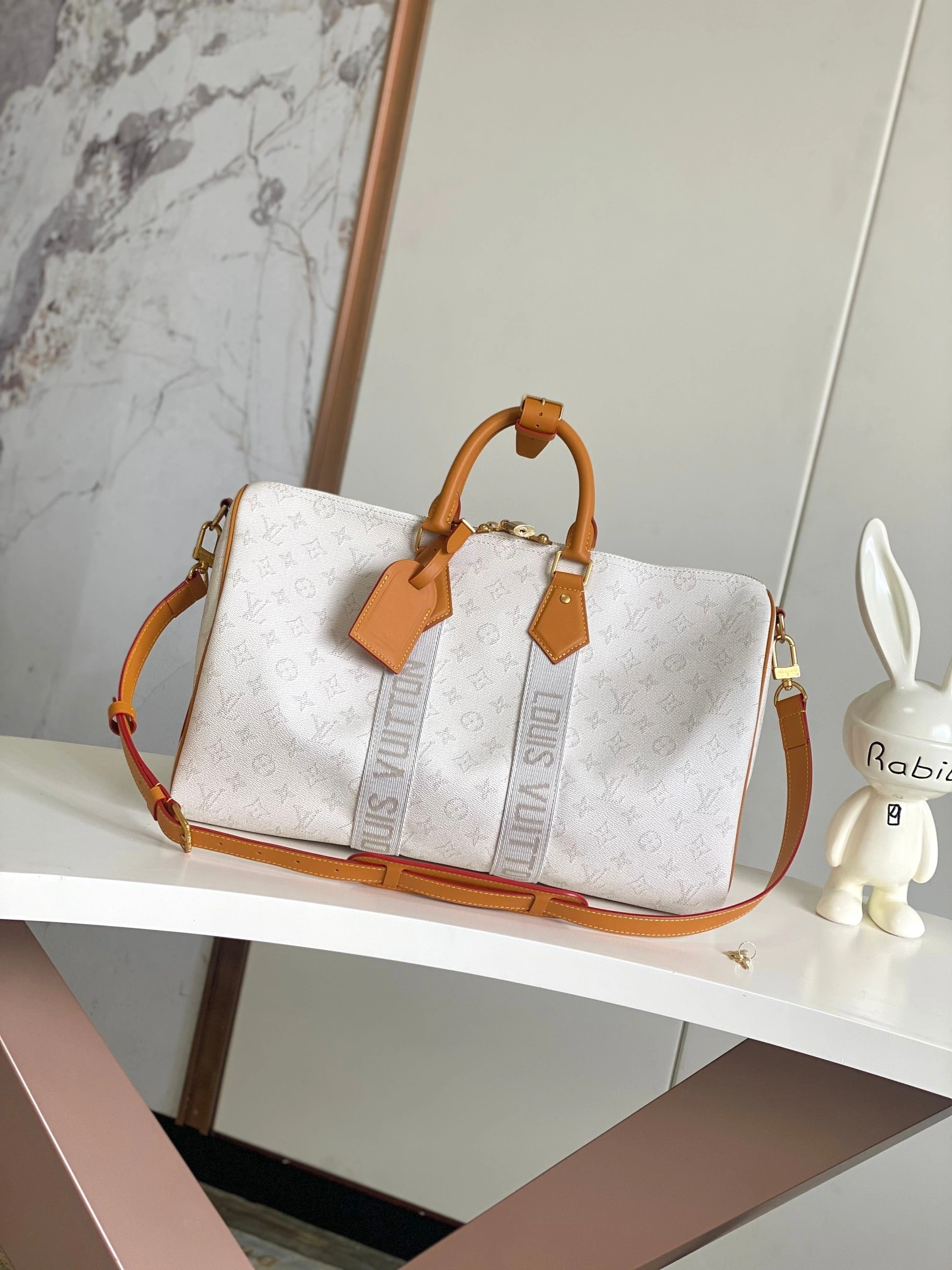 MOMO-- 8V M14838 high quality version Keepall Bandouliere 45 cowhide item:E-B000H2748