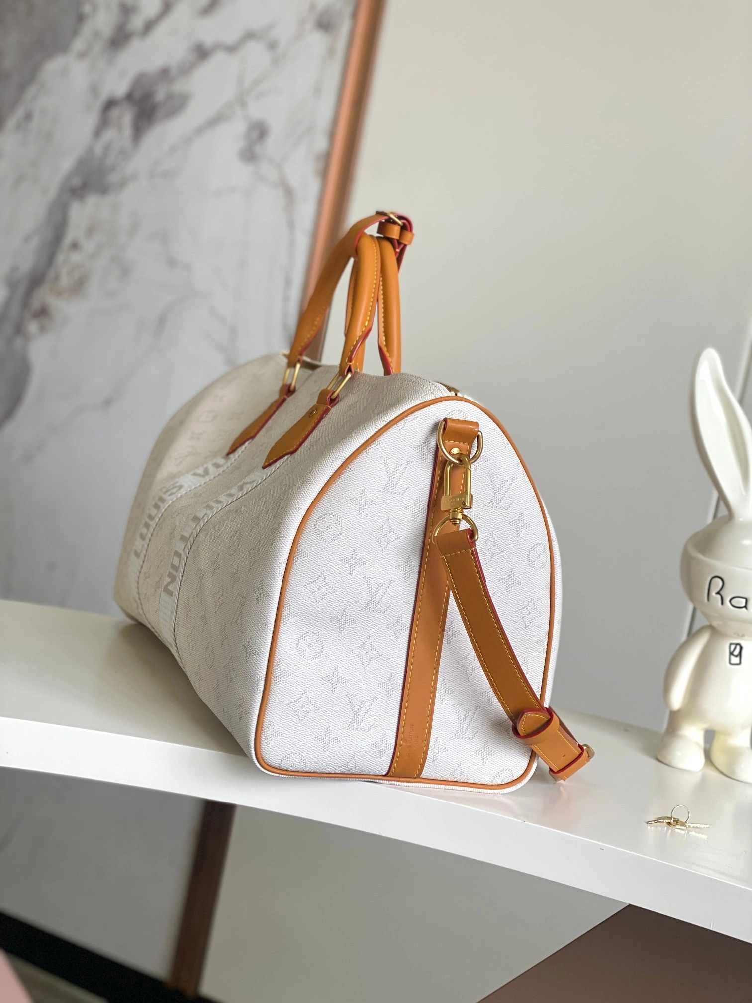 MOMO-- 8V M14838 high quality version Keepall Bandouliere 45 cowhide item:E-B000H2748