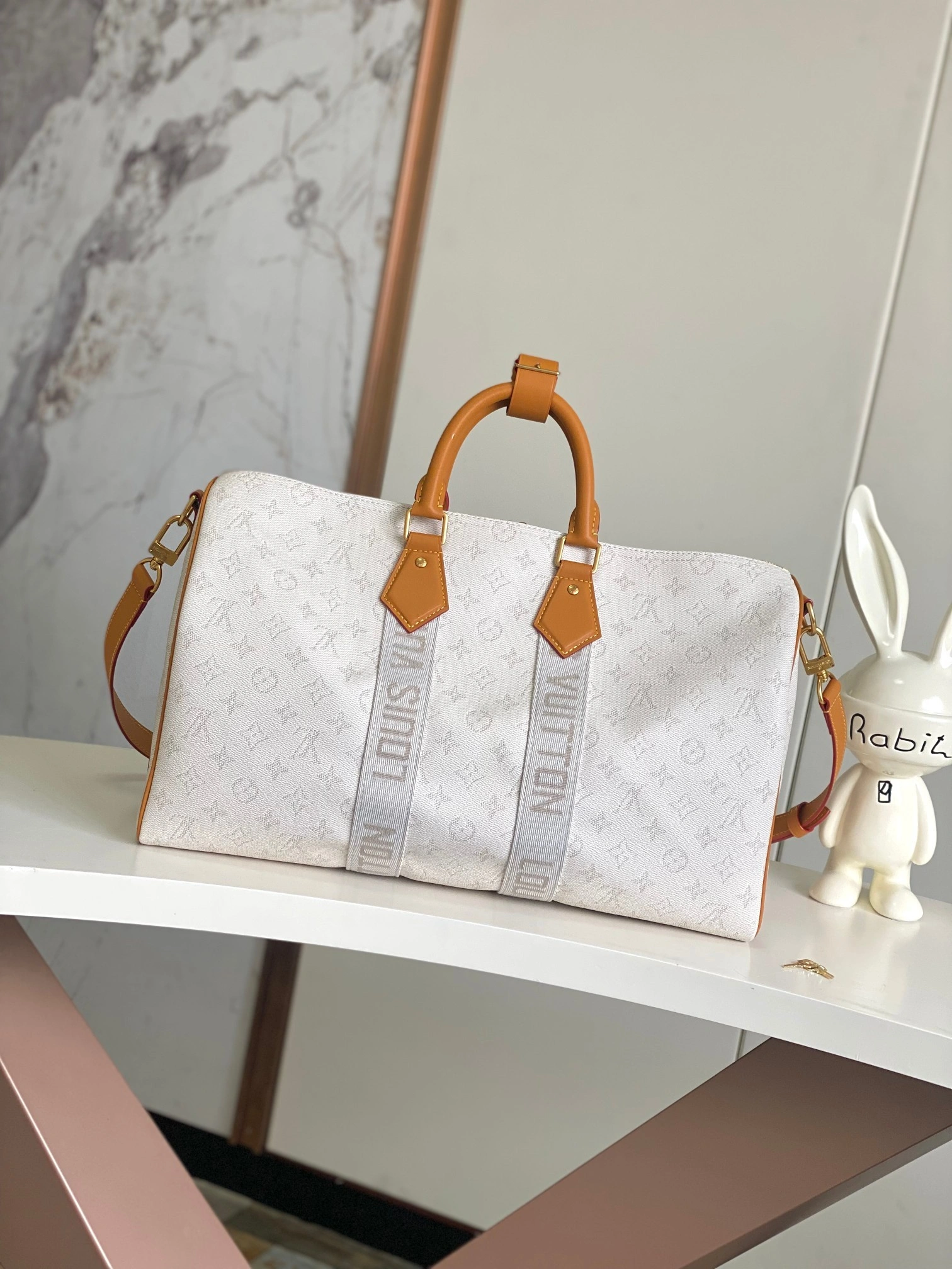MOMO-- 8V M14838 high quality version Keepall Bandouliere 45 cowhide item:E-B000H2748
