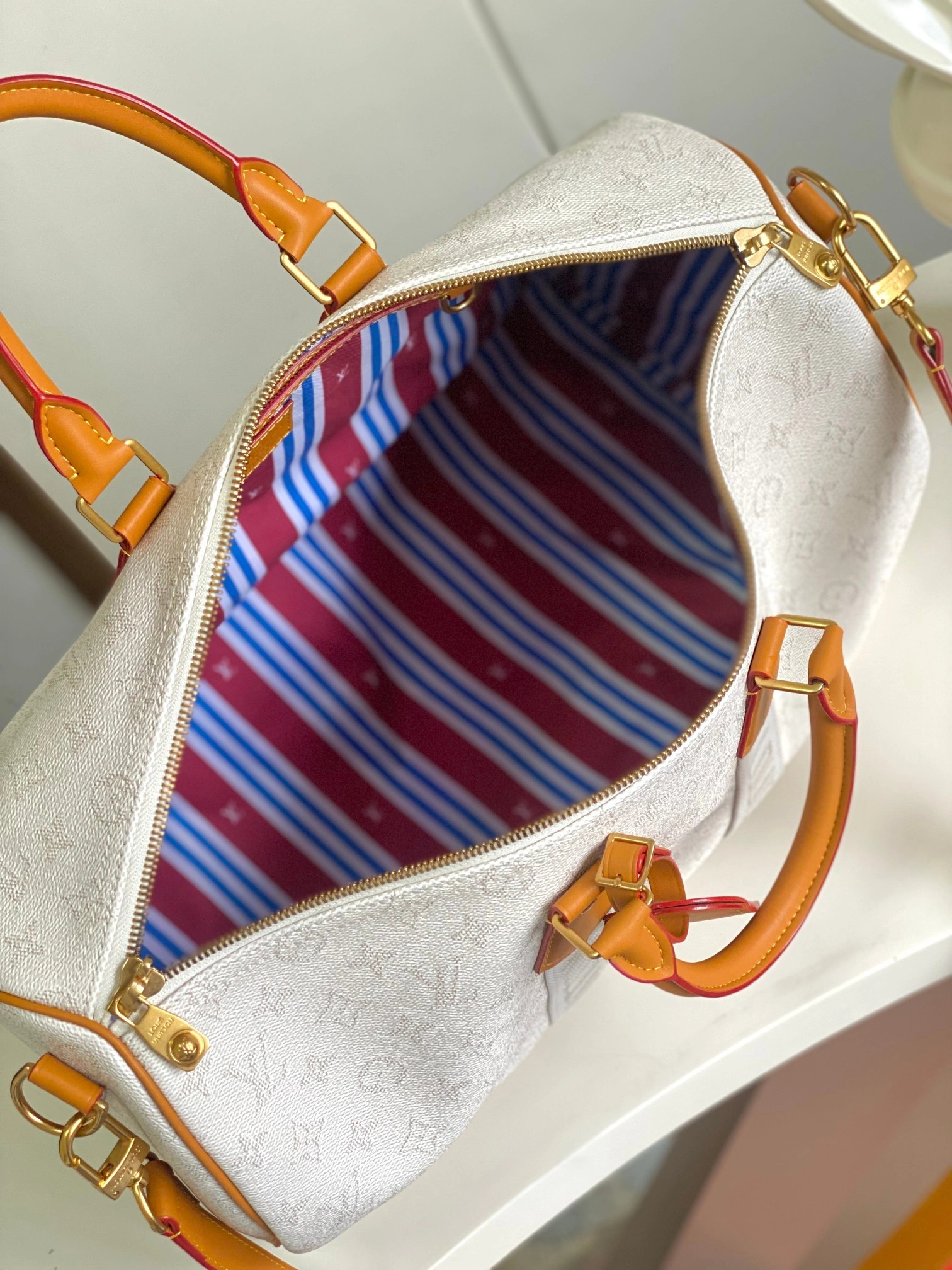 MOMO-- 8V M14838 high quality version Keepall Bandouliere 45 cowhide item:E-B000H2748