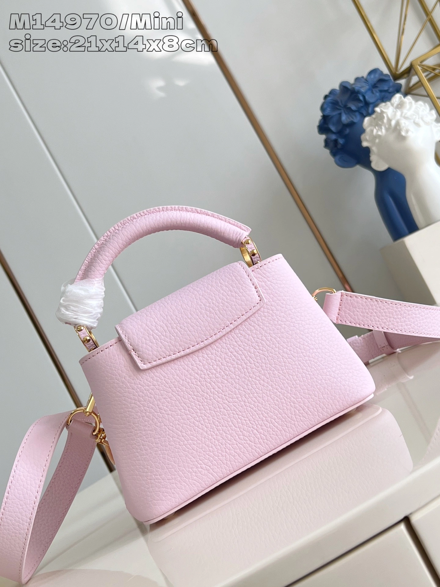 MOMO-- 8V M14972 high quality version Capucines Mini Harmony cowhide item:E-B574K1811