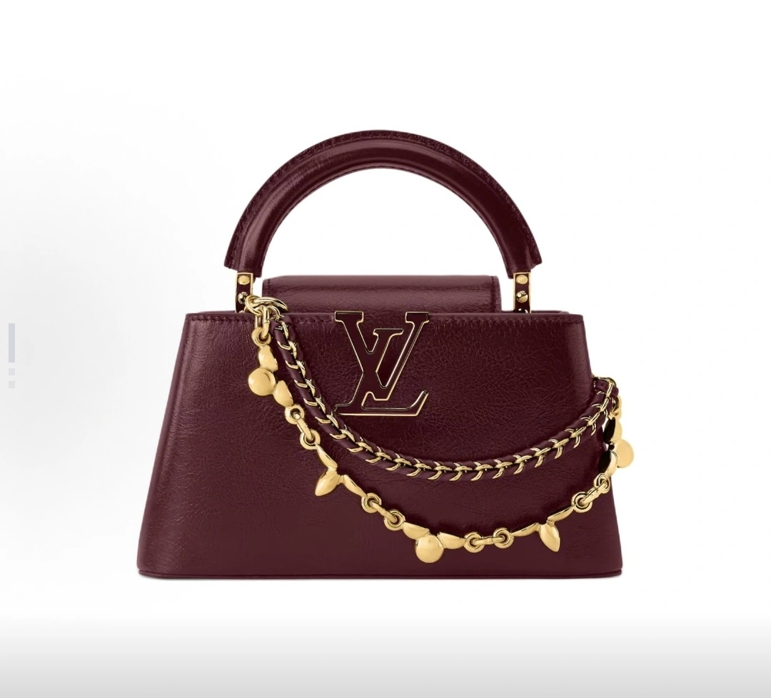 MOMO-- 8V M25473 high quality version Capucines East-West waxed skin item:E-B000K1812