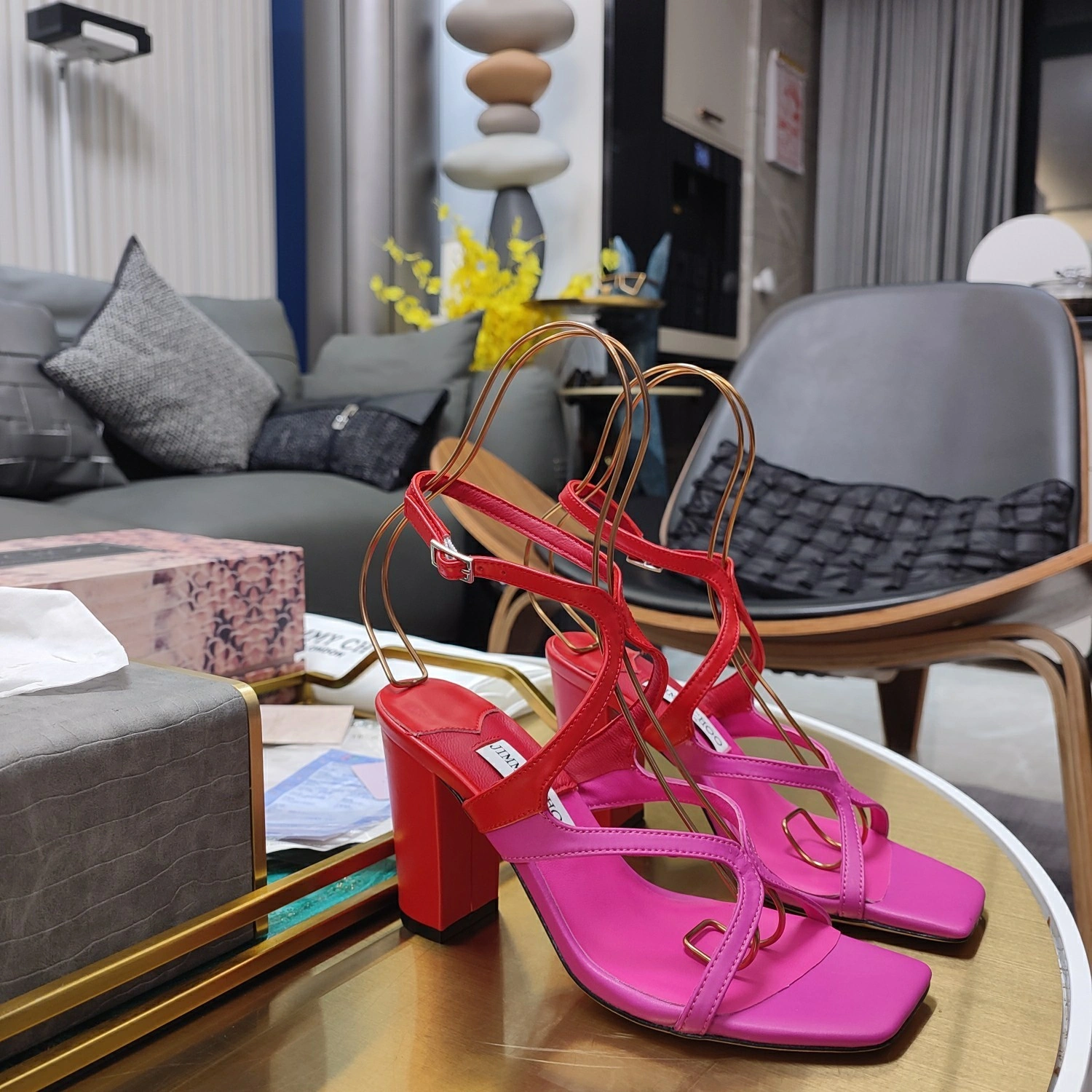 COCO-- Ji77y 3ho5 AZIE85POU061804 Heel height：11CM Calfskin sheepskin item:E-X158D4079