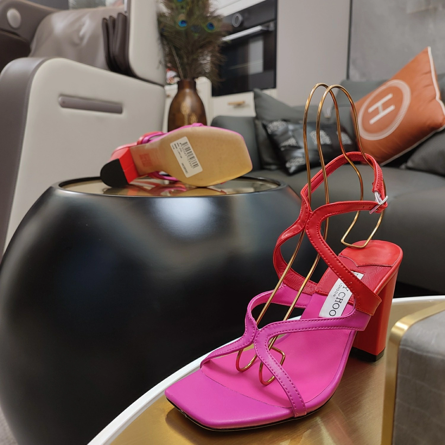 COCO-- Ji77y 3ho5 AZIE85POU061804 Heel height：11CM Calfskin sheepskin item:E-X158D4079