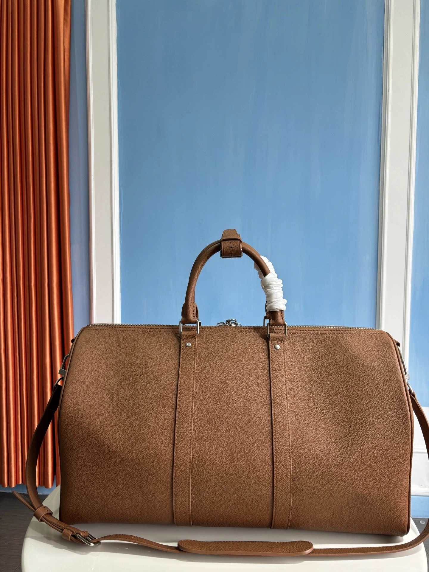Custombag-- 8V M26065 high quality version Keepall Bandouliere 50 cowhide item:E-B808L1709T