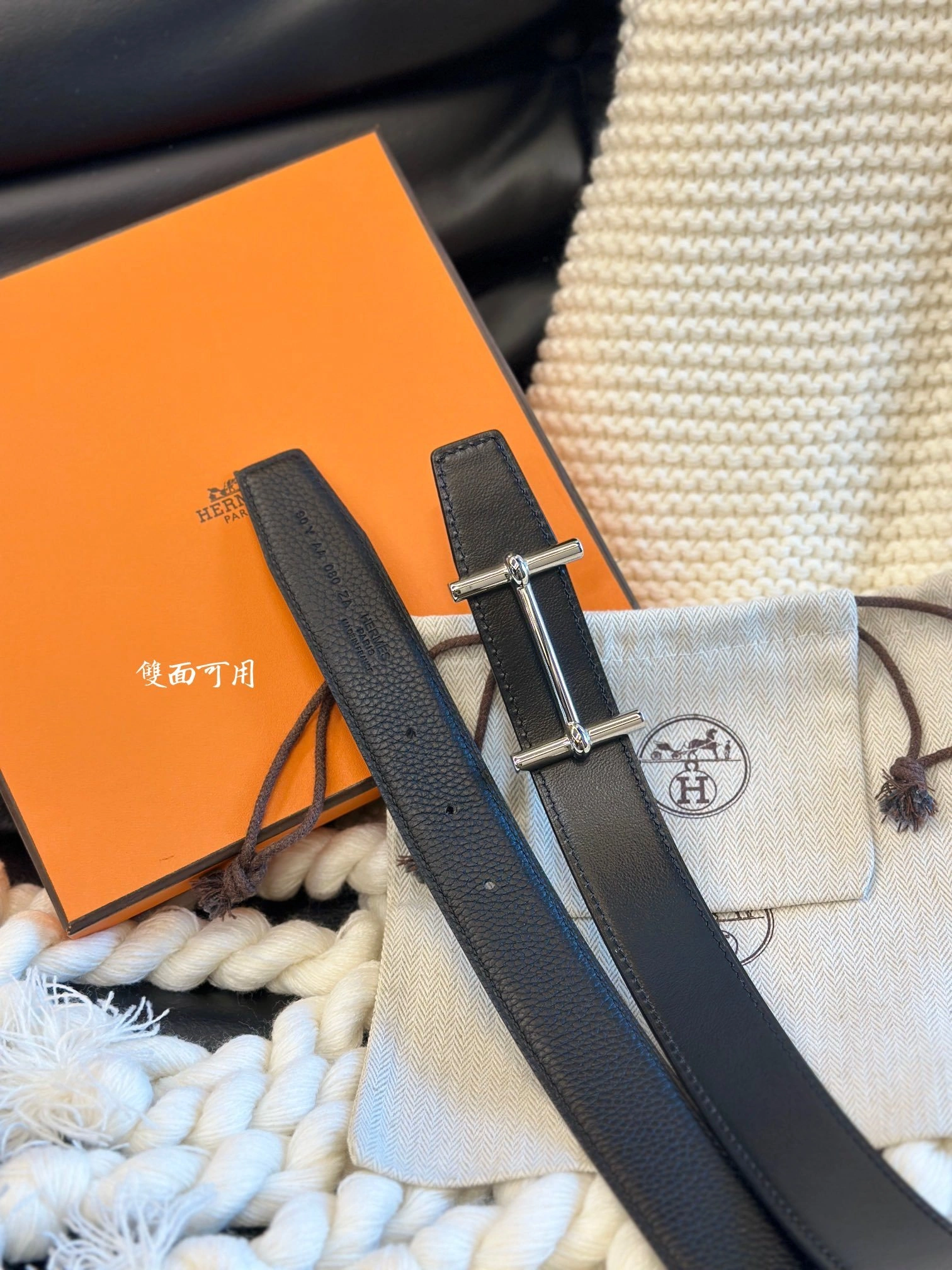 arbara-- H5r75s H D’ANCRE BELT BUCKLE & REVERSIBLE LEATHER STRAP2colour item:D-S179H2927-2
