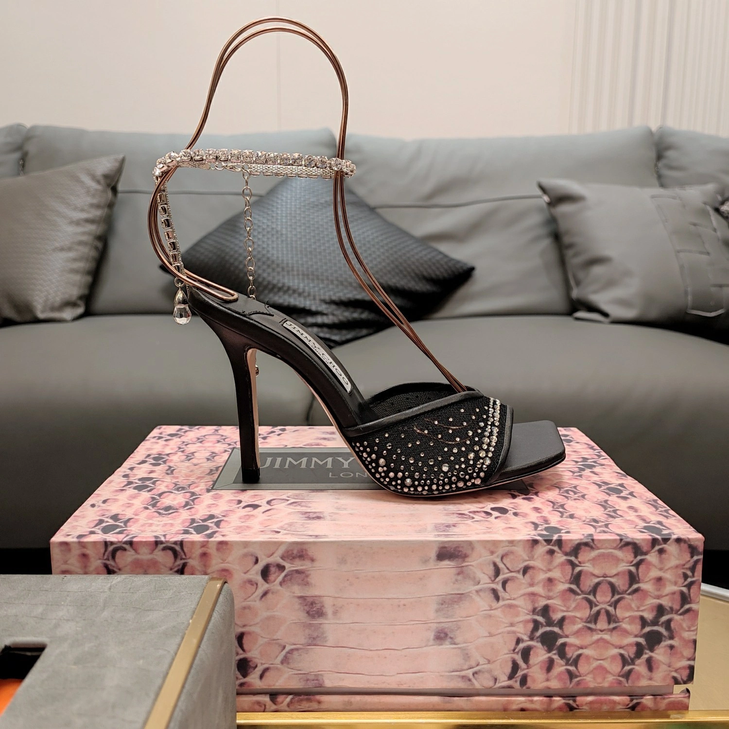 COCO-- Ji77y 3ho5 SAEDASANDAL100BGM Heel height：10CM cowhide sheepskin item:E-X158D4077