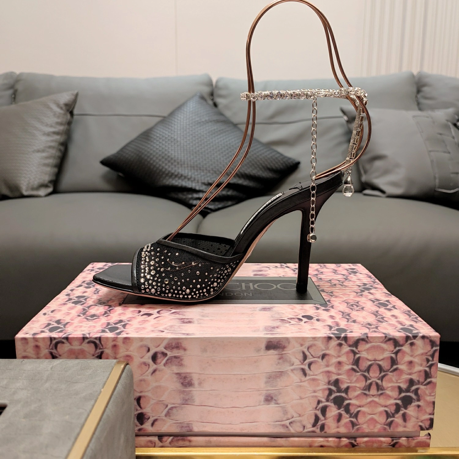 COCO-- Ji77y 3ho5 SAEDASANDAL100BGM Heel height：10CM cowhide sheepskin item:E-X158D4077