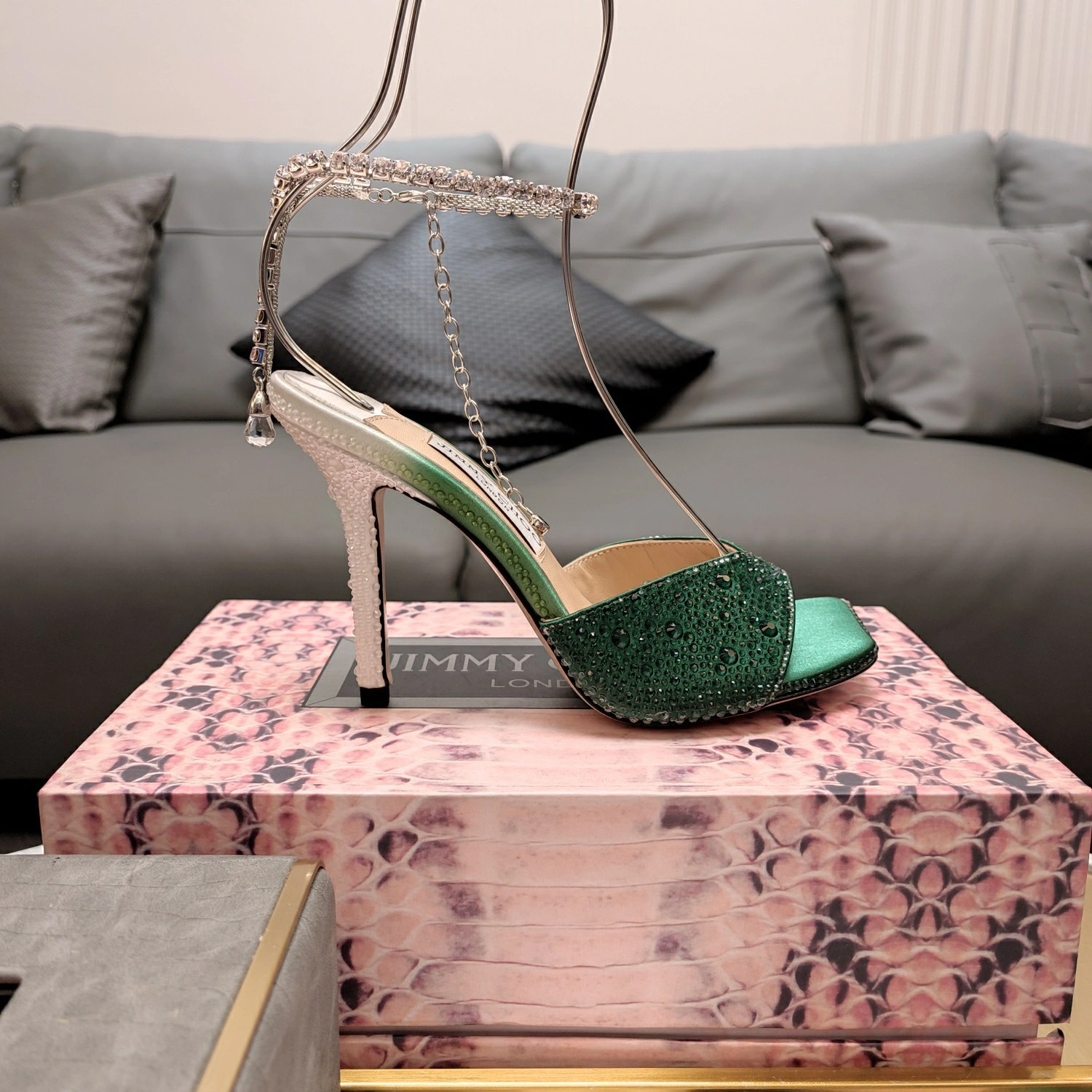 COCO-- Ji77y 3ho5 SAEDASANDAL100ZPJ Heel height：10CM cowhide sheepskin item:E-X158D4076