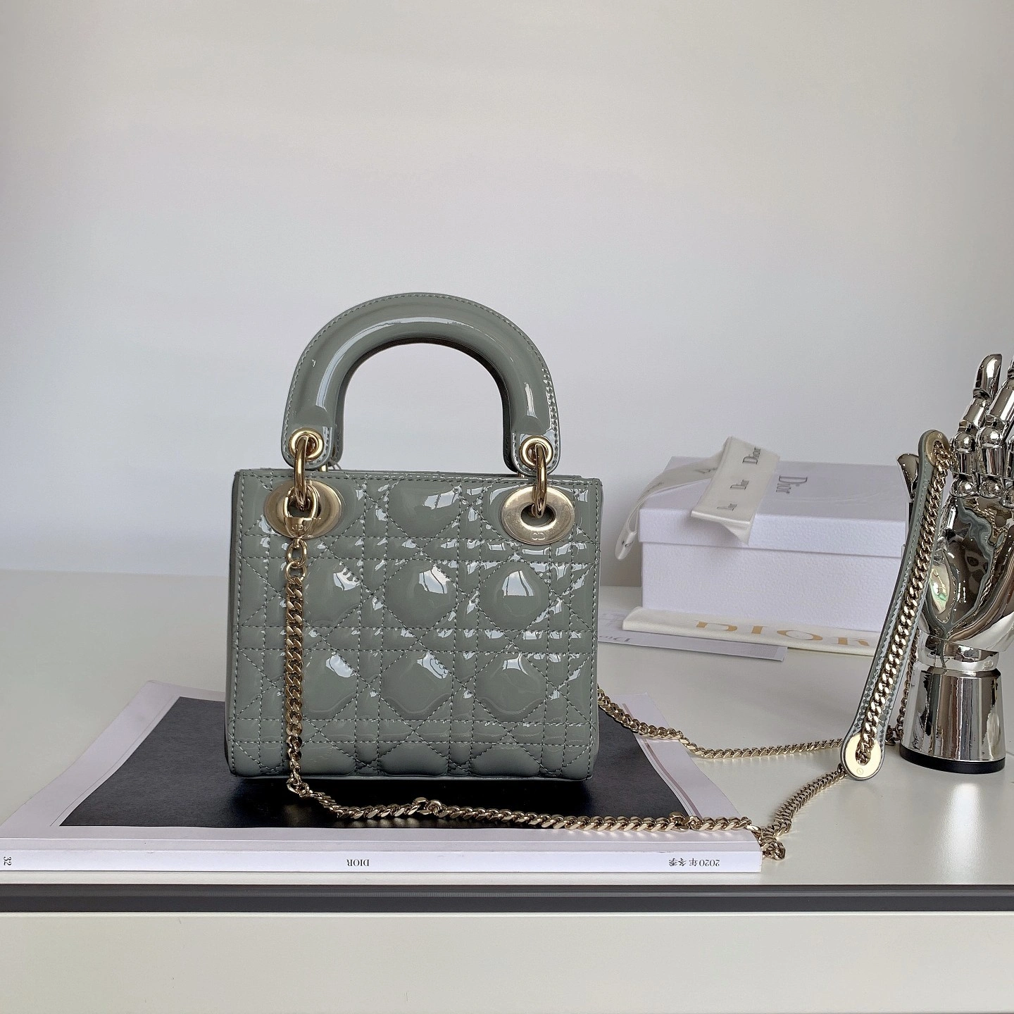Custombag-- M0505OWCB-M41G Lady high quality version Gray rock gold buckle item：C-B803D0721
