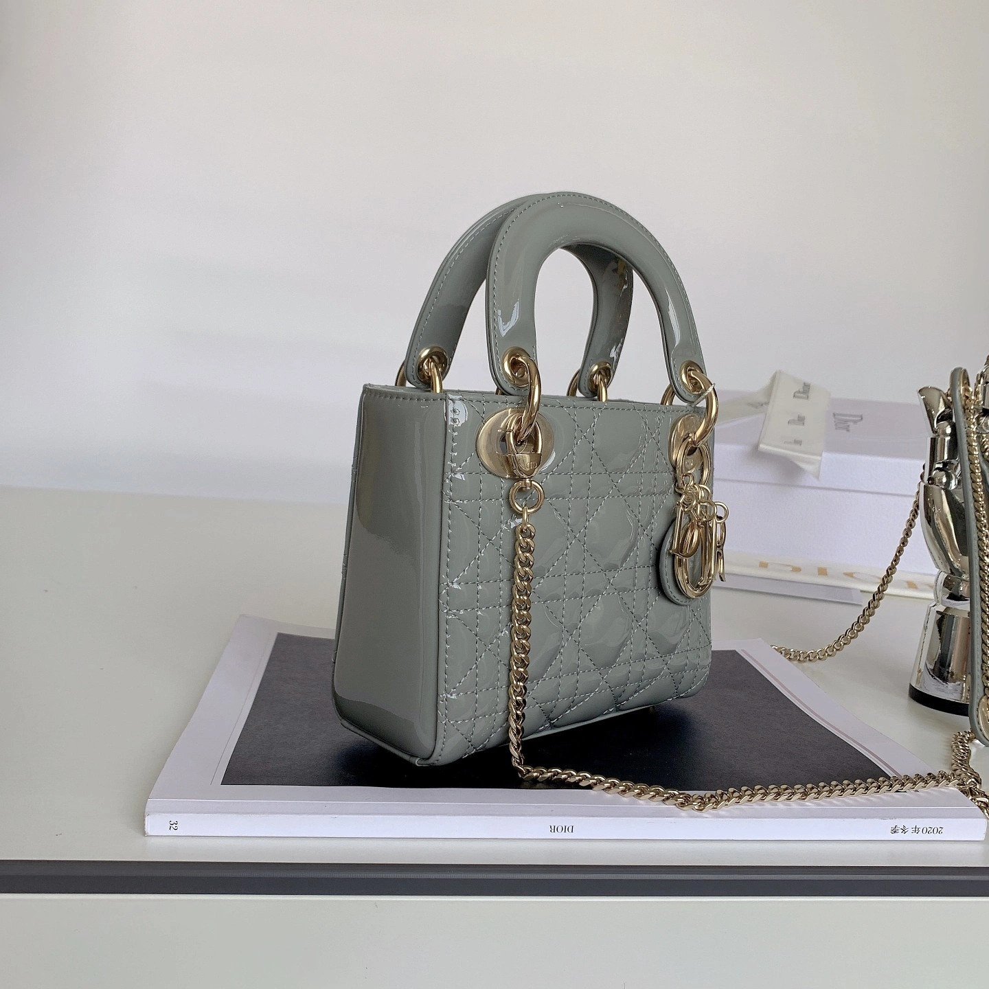 Custombag-- M0505OWCB-M41G Lady high quality version Gray rock gold buckle item：C-B803D0721