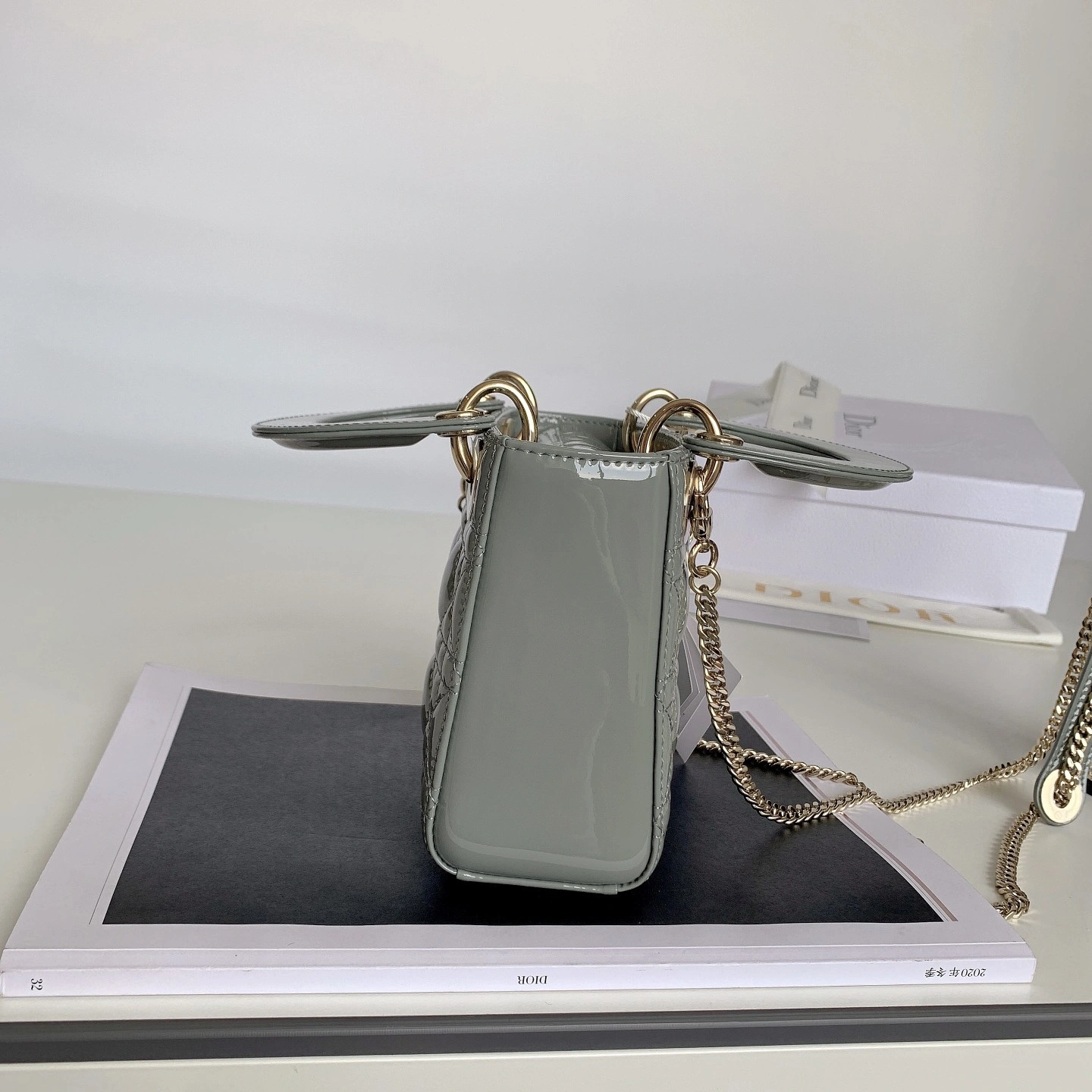 Custombag-- M0505OWCB-M41G Lady high quality version Gray rock gold buckle item：C-B803D0721