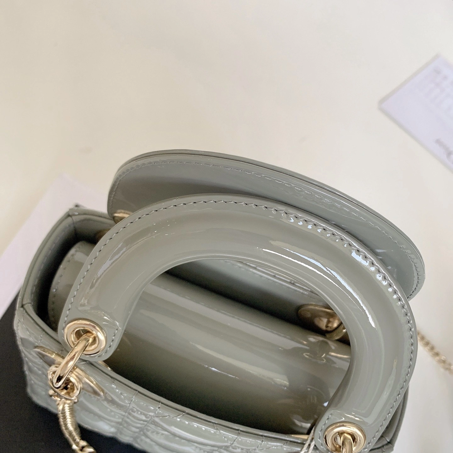 Custombag-- M0505OWCB-M41G Lady high quality version Gray rock gold buckle item：C-B803D0721