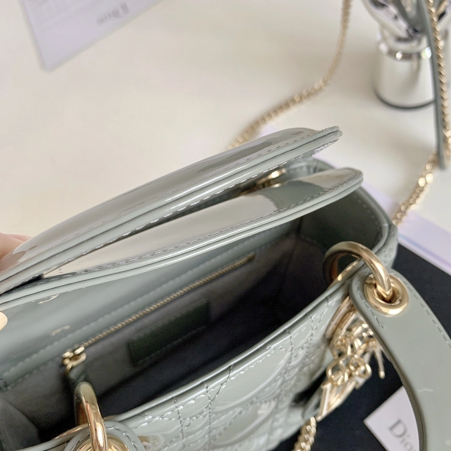 Custombag-- M0505OWCB-M41G Lady high quality version Gray rock gold buckle item：C-B803D0721