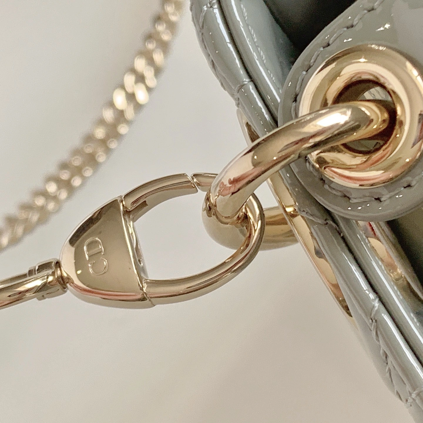 Custombag-- M0505OWCB-M41G Lady high quality version Gray rock gold buckle item：C-B803D0721