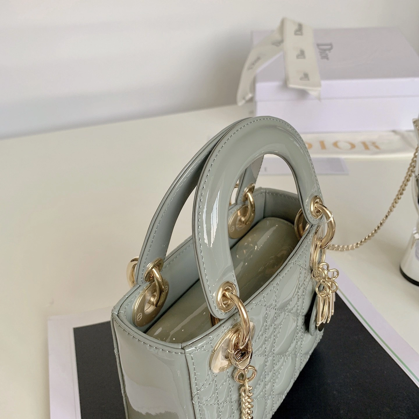 Custombag-- M0505OWCB-M41G Lady high quality version Gray rock gold buckle item：C-B803D0721