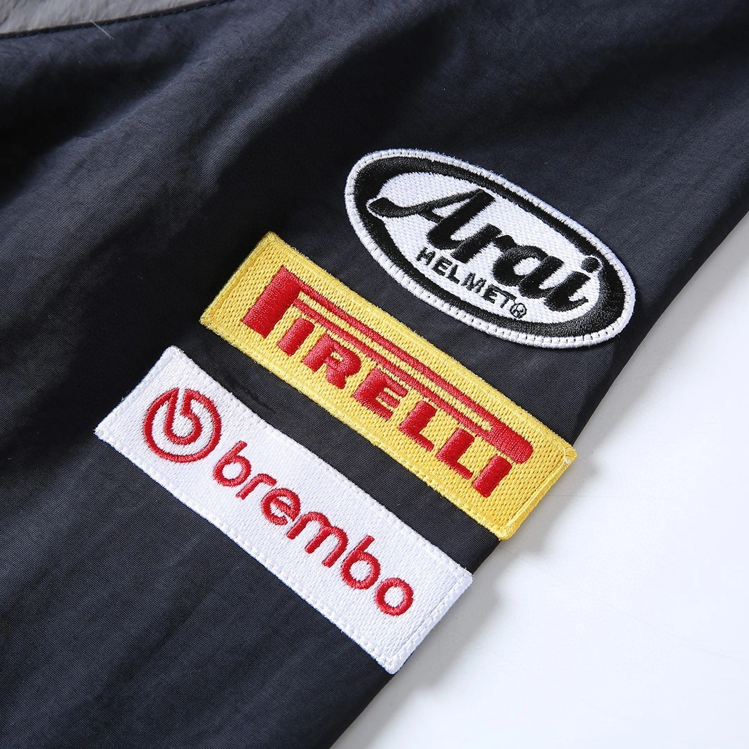 Gemini-- S575 WEEK16 TRACK PANT Logo Nylon taslan embroidery 2colour item:E-F000J2199-2T