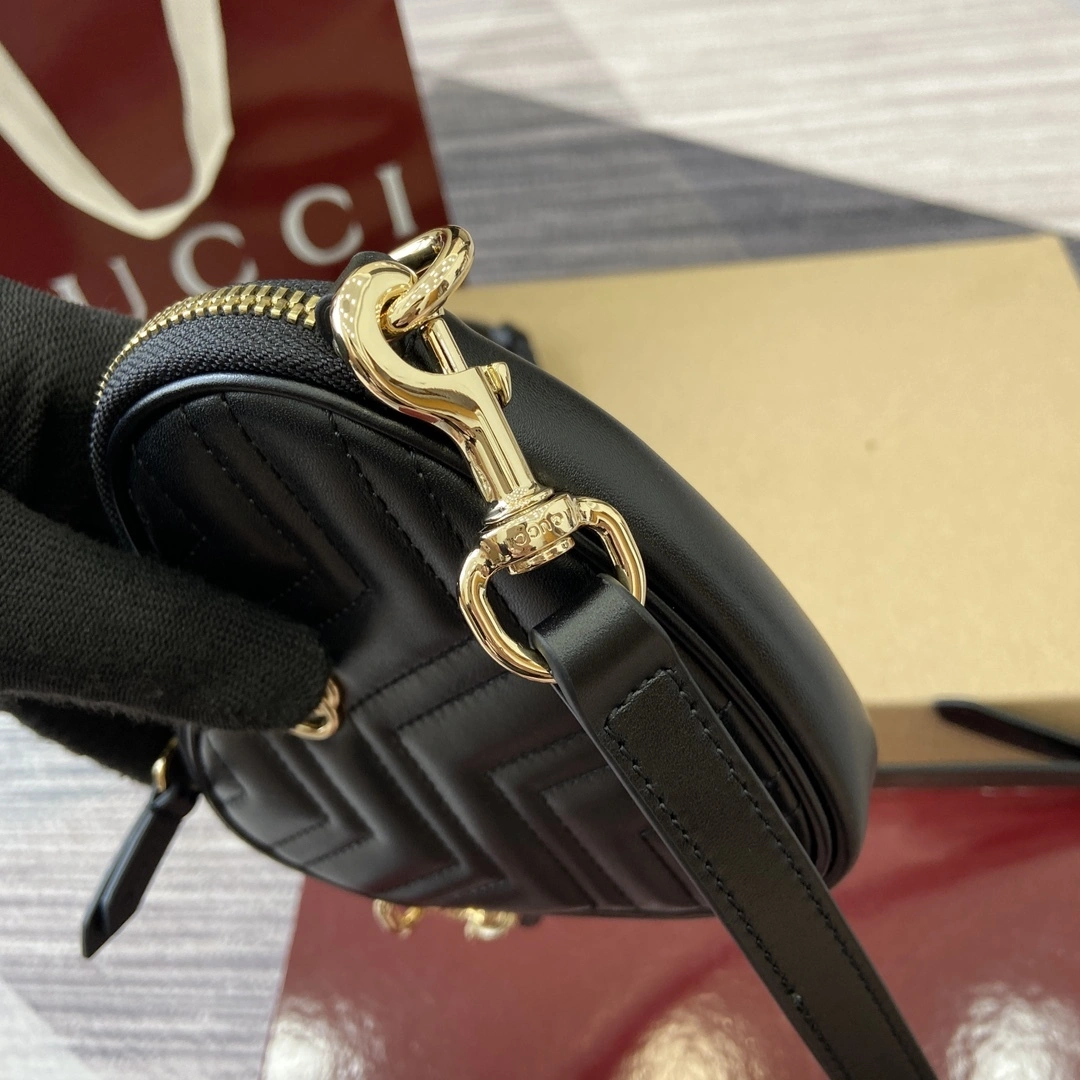 MOMO--6u33i 837753-AAET8-1000 high quality version GG Marmont cowhide item:E-B815K1904
