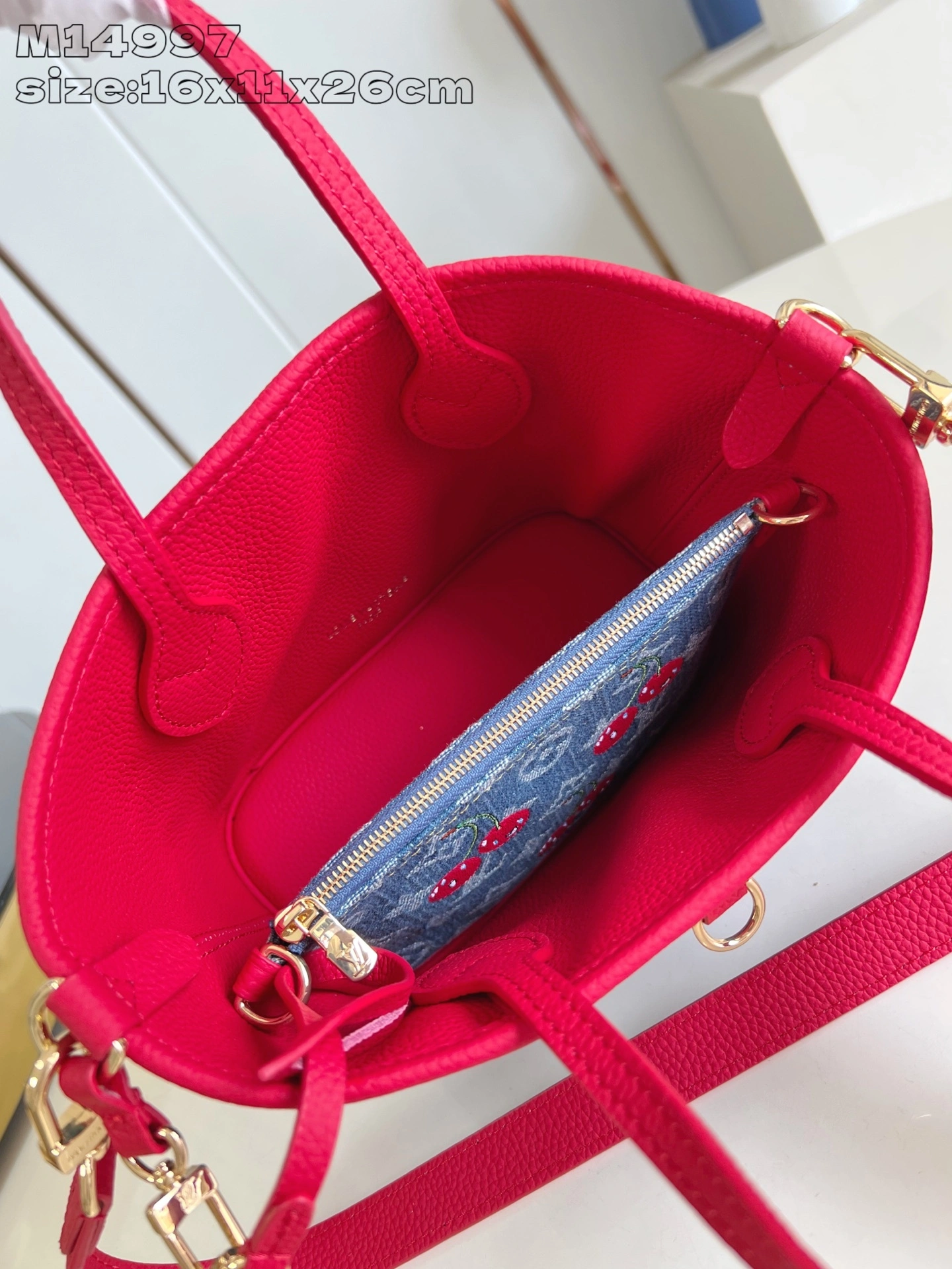 MOMO-- 8V M14997 high quality version Neverfull Inside Out BB cowhide item:E-B000L1744T