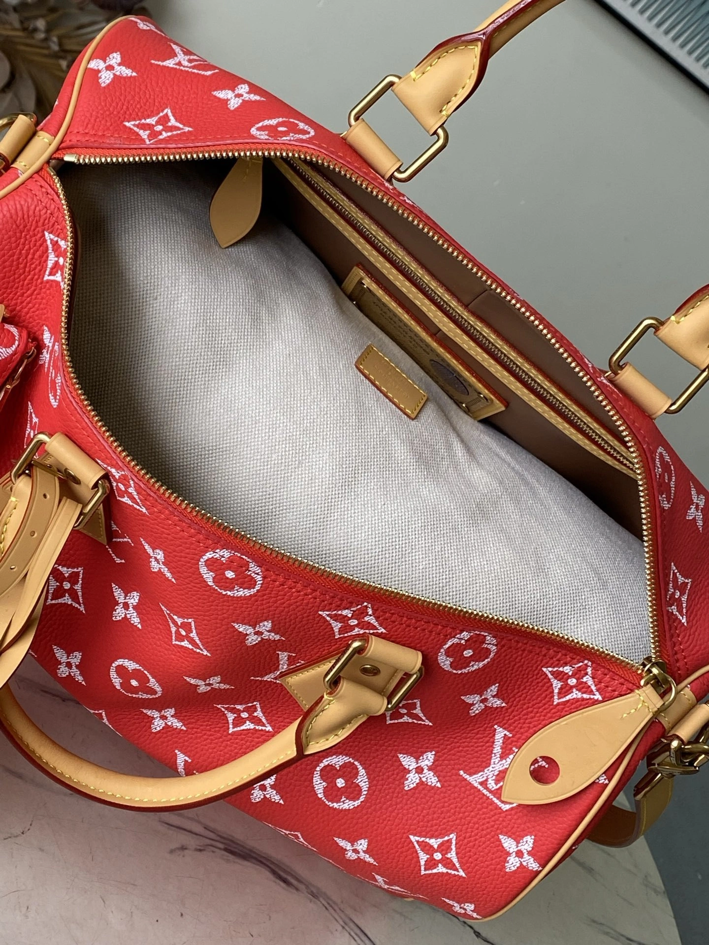MOMO-- 8V M24420 high quality version Speedy P9 Bandouliere 40 cowhide item:F-B574A0958