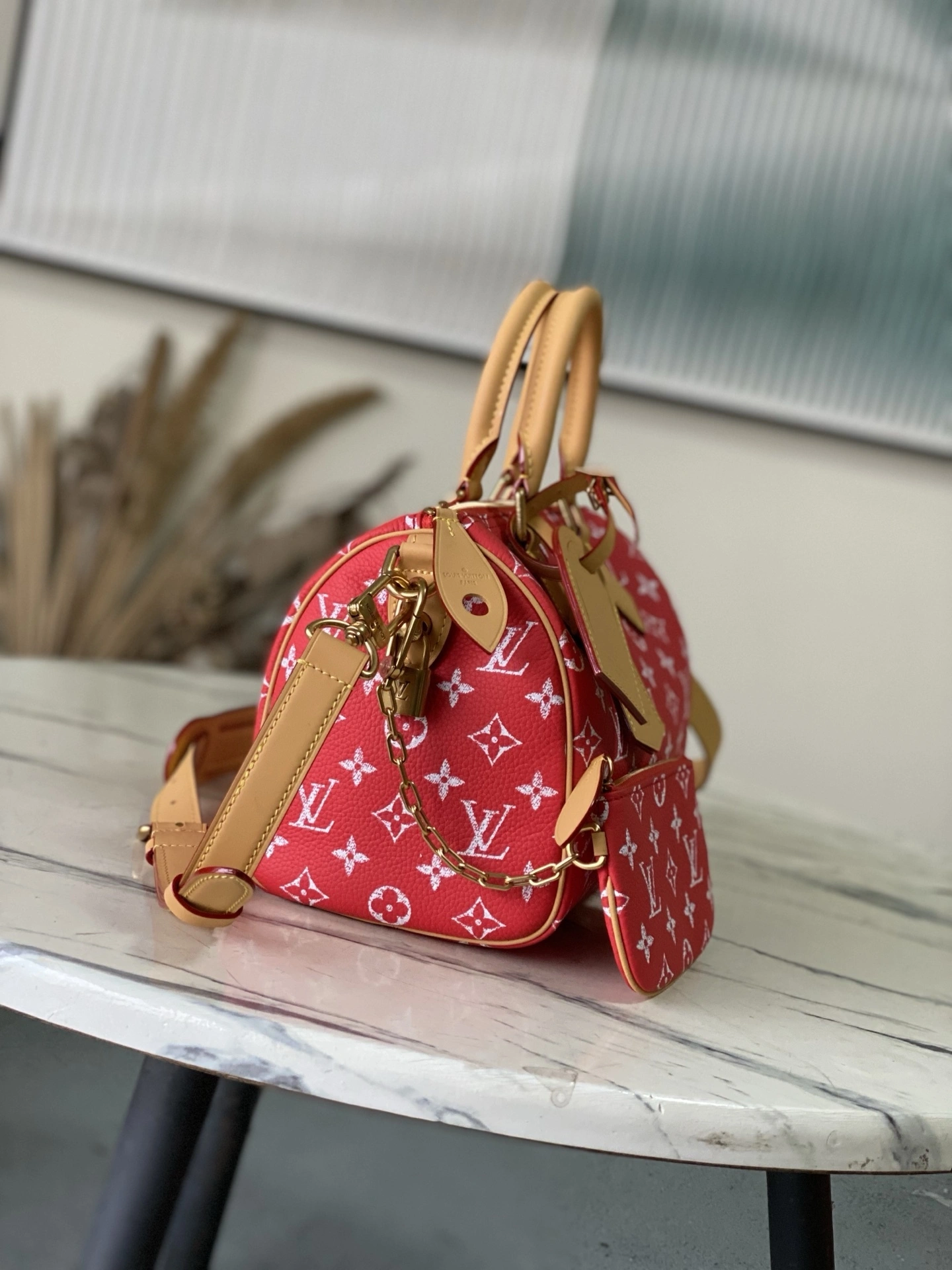 MOMO--8V M24425 high quality version Speedy P9 Bandouliere 25 cowhide item:F-B574A0961