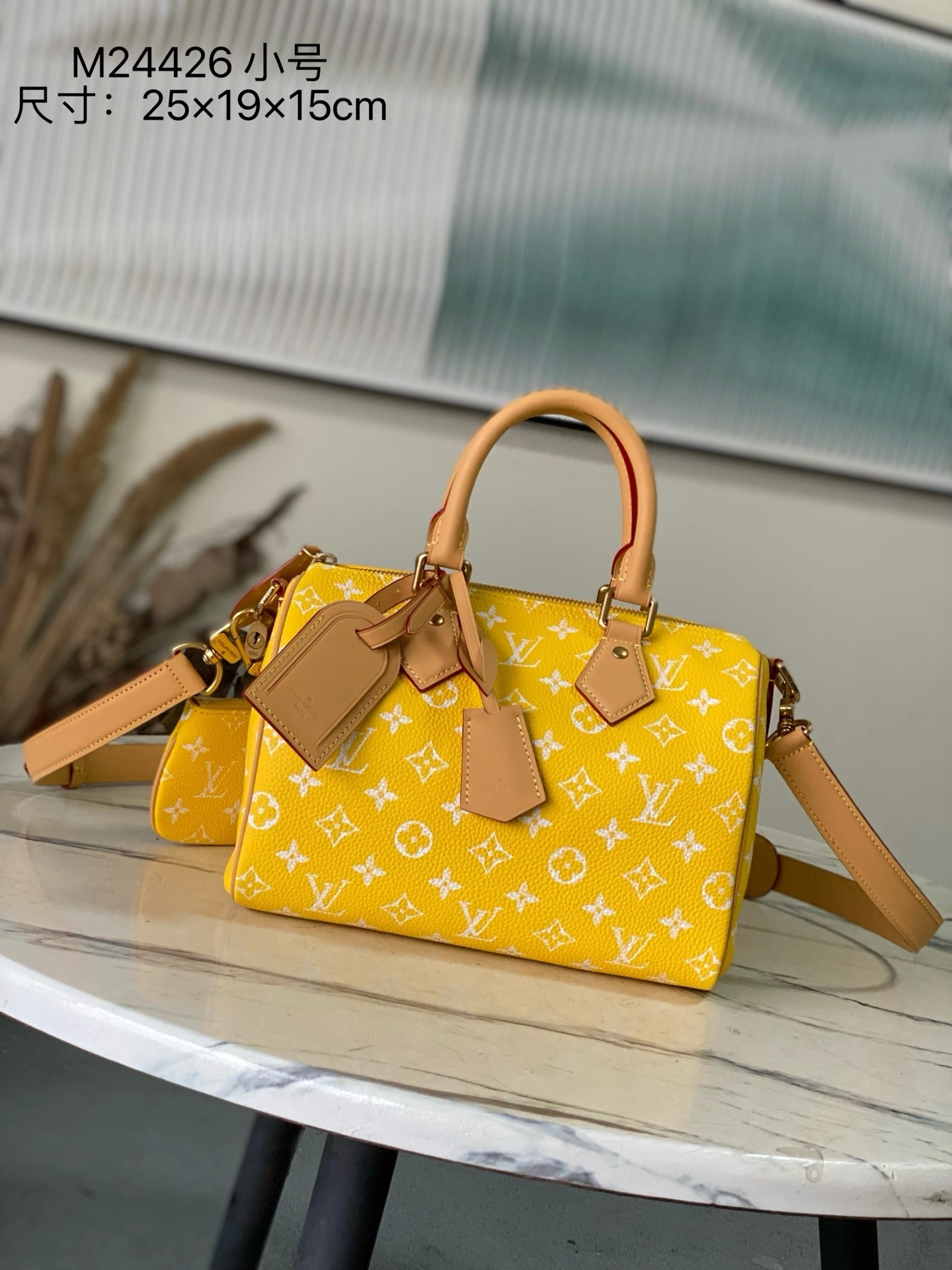 MOMO-- 8V M24426 high quality version Speedy P9 Bandouliere 25 cowhide item:F-B574A0960