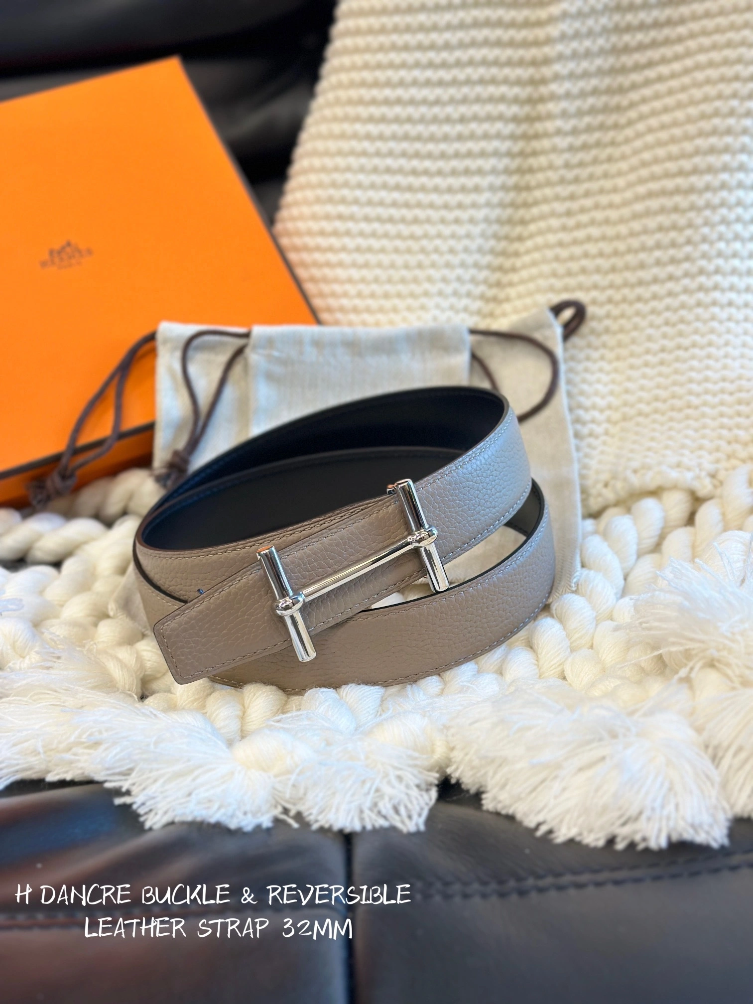 Barbara-- H5r75s H D’ANCRE BELT BUCKLE & REVERSIBLE LEATHER STRAP 2colour item:D-S179H2928-2