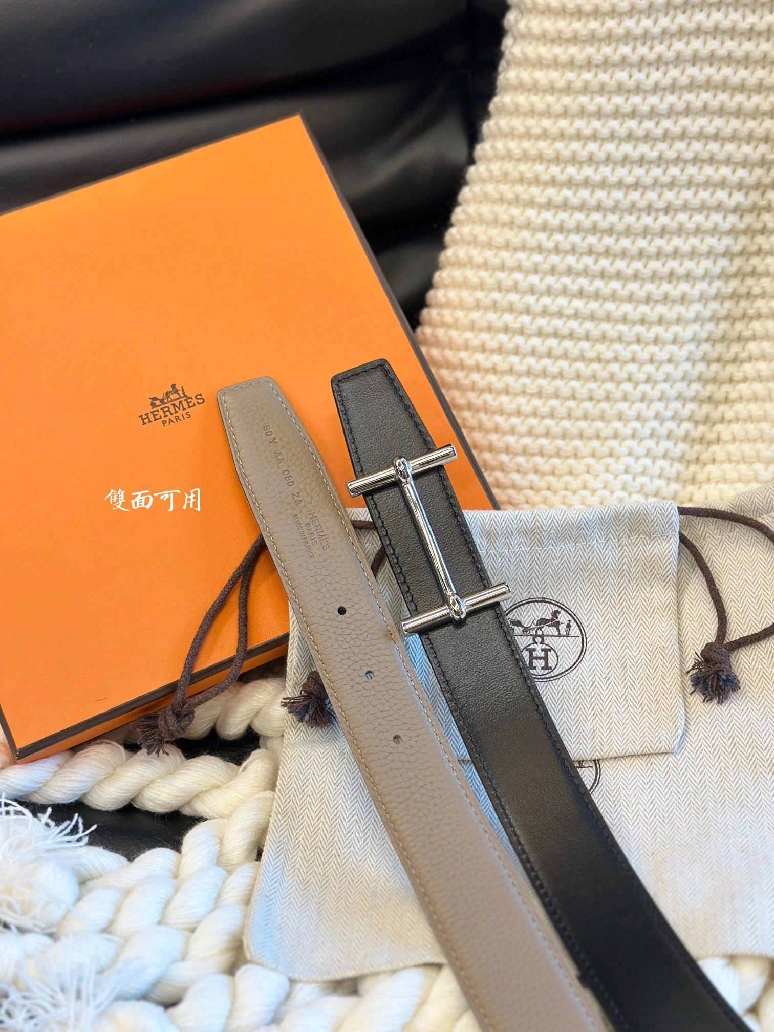 Barbara-- H5r75s H D’ANCRE BELT BUCKLE & REVERSIBLE LEATHER STRAP 2colour item:D-S179H2928-2